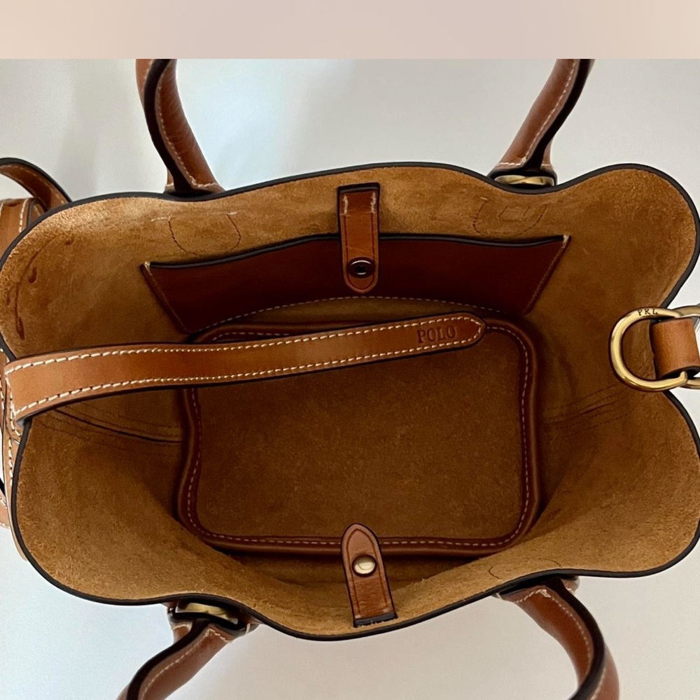 Polo by Ralph Lauren Tan Small Floral Tote Bag - Picture 2 of 4